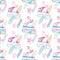 Beach holiday tropical travel pattern