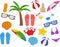 Beach, Holiday, Vacation, Summer Cartoon Clipart