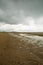 Beach of Houlgate in Normandy with cloudy sky 2