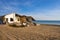 Beach house destroyed by hurricane