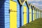 Beach huts at Bognor Regis. Sussex. England