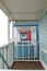 Beach huts coloured doors on wooden huts England