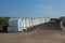 Beach-huts at Crooklets in Bude in Cornwall