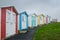 Beach Huts in Fall