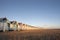 Beach huts at mersea, essex