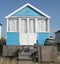 Beach huts on Mudeford sandbank