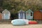 Beach huts on seafront, Swanage