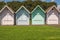 Beach huts at Southsea, Portsmouth, England