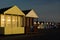 Beach Huts of Southwold England early morning sunrise