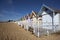 Beach Huts, West Mersea, Essex, England