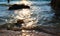 Beach idyll, sand and stones