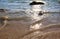 Beach idyll, sand and stones