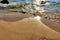 Beach idyll, sand and stones