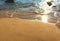 Beach idyll, sand and stones