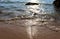 Beach idyll, sand and stones