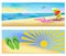 Beach illustration holidays