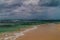 Beach at Isla Zapatilla island, part of Bocas del Toro archipelago, Pana