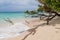 Beach at Isla Zapatilla island, part of Bocas del Toro archipelago, Pana