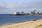 Beach of Island of Mozambique, with Church of Santo AntÃ³nio in the background