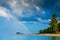 Beach, Island and rainbow, Coconut tree, Thailand