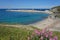 Beach jetty Port Vendres Mediterranean sea France