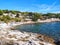 Beach Jezera, island Murter, Dalmatia, Croatia