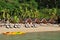 Beach with Kayaks