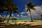 Beach with Kayaks in Bora Bora