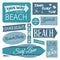 Beach Labels Collection