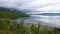 Beach at Lake Tornetrask in Abisko National Park in Sweden