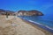 Beach of the Lancon from Carboneras Almeria Andalusia Spain