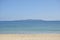 beach landscape at couple rock Meotoiwa for lover with white column on beach in Fukuoka Japan