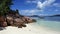 Beach in Laraie bay , Curieuse island , Seychelles