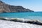 Beach of Libyan sea in Plakias resort, Crete island, Greece
