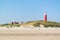 Beach and lighthouse De Cocksdorp, Texel, Netherlands