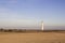 Beach and lighthouse in Morro Jable, Fuerteventura, Spain