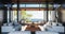 Beach luxury living on Sea view / 3d render