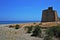 Beach of the Macenas from Mojacar Almeria Andalusia Spain