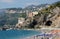The beach at Maiori on the Amalfi Coast