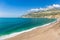 Beach of Maiori town, Amalfi coast, Campagnia region, Italy