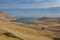 Beach Mala Luka, sea with ship, island Krk Croatia