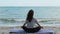 beach meditation nature recreation woman yoga sea