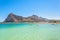 Beach and Mediterranean sea in San Vito Lo Capo, Sicily, Italy