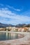 Beach in Menton Town in France