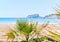 Beach of Moraira, spanish coastal town. Spain