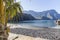 beach and mountains