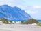 Beach and mountains - beautiful coast in Caleta de Famara, Lanzarote Canary Islands