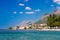 Beach and mountains in Gradac