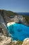 Beach Navagio in Zakynthos, Greece