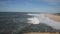 The beach of Nazare in Portugal